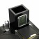 Table 7V1 set with a business card holder and clock, black tree 511394