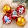 Set of New Year's balls "Magic" D-6 cm (set 5 pcs)