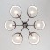Suspended chandelier Citilux "Form" CL428261, 6x60W, E27, brown color