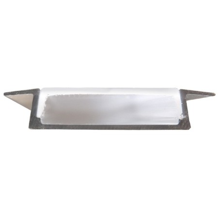 Aluminum profile General, 6x31 mm, mortise, 2 m, matte Divator, accessories-1