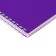 A notebook of 80 sheets in a cage on a riding crest, plastic cover, offset block, purple