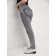 Women's jeans with a high landing CONTE Elegant Mom Fit, size XL, Grey color