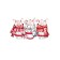Set of napkins for setting the table "Three Pigs", rectangular, size 32x46 cm, 4 pcs