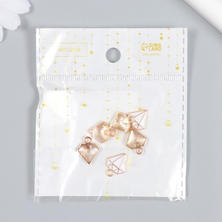 Decor for creativity Metal "Diamond" enamel mix 1.3x1.3 cm-3