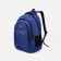 A backpack with a zipper, 2 external pockets, blue color