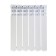 Aluminum radiator Tunduk 500 x 96 mm, 6 sections
