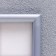 Photo frame plastic L-4 21x30 cm silver. Met. (plastic screen)