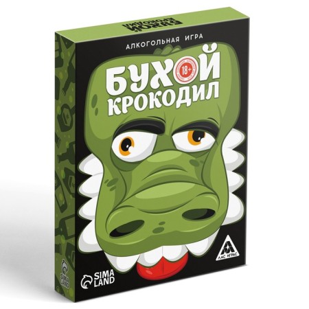 Board alcohol game to explain the words "Buhoy crocodile", 30 cards, 18+-4