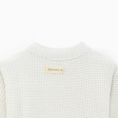 Jumper knitted crumb I, height 74-80 cm, milk color-2