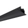 Aluminum profile Apeyron, 28.5x10.4 mm, built -in, 2 m, black Russuars, accessories