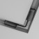 Corner power connector for the built-in track system Technical Tra084CPC-B-12, 16.3x2.5x2 cm, black color is black