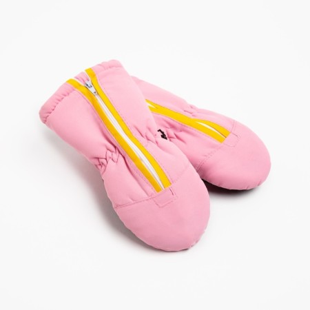 Mittens of winter children's minku, central pink, river 16-17 (20 cm)-2