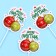 Decoration for the Cake "Balls", in a set of 3 pcs.