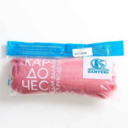 Fasting wool "cardoches" 100% half -toned wool 100g (270 clover)-4