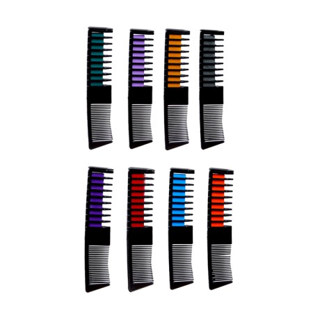 Loars for hair with a comb, set of 10 colors-1