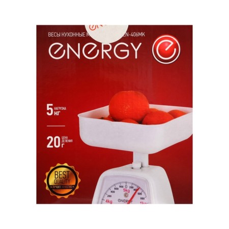Energy EN-406MK kitchen scales, mechanical, up to 5 kg, white-8