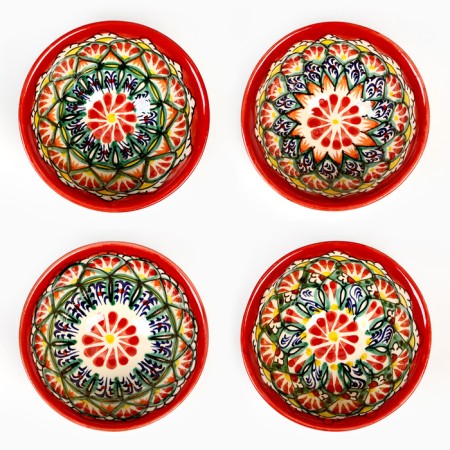 PIALA RISHTAN CIRAMICA "Patterns", 11.5 cm, large, mix-3