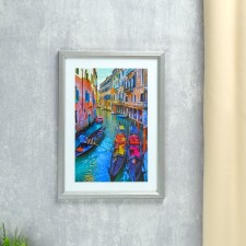 Photo frame 21x30 cm (7n92) silver (plastic screen)