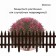 Decorative fence, 35 × 210 cm, 5 sections, plastic, brown, Gotika, Greengo