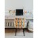 Organizer "Knitting", 5 sections, color white rattan