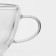 Glass mug with double walls Magistro "Duo", 190 ml