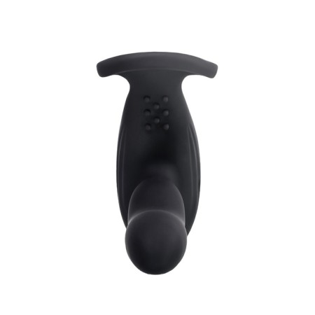 Prostate stimulator LEVETT MAUD, silicone, black color, 15 cm-10