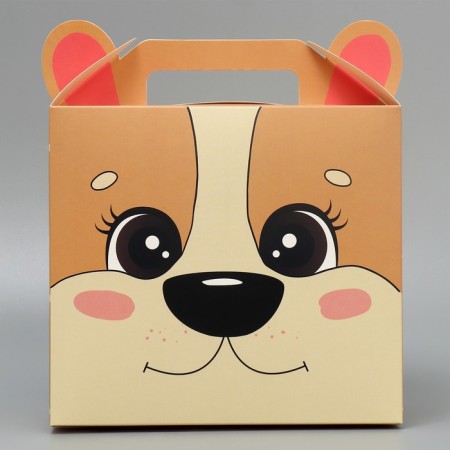 Gift folding box, packaging, "Corgi", 23 x 20 x 10 cm-1