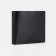 Male purse without fastener, department for bills, for maps, for coins, black color