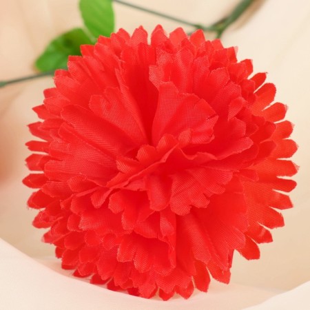 Artificial flowers "Carnation Trio" 11x58 cm, red-1