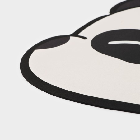 Panda-40 × 60 cm, black and white color rug.-2