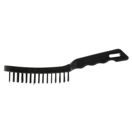 Metallic manual scrap brush, plastic handle, 6-row-1
