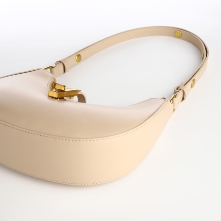 Female bag Textura, small size, beige color-4