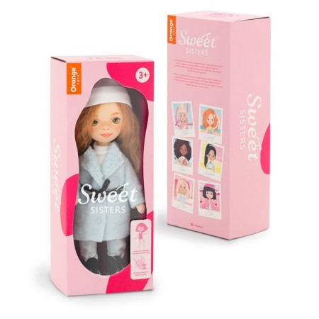 Sunny soft doll "in a mint -colored coat", 32 cm-1