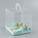 Confectionery box, chest, packaging, “turquoise”, 16 x 16 x 18 cm