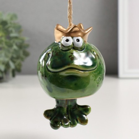 Ceramics bell "Royal Frog" 7.8x8.9x9.6 cm