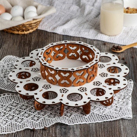Stand for Easter cake and Easter eggs, 12 cells, 29 × 29 × 10 cm-1