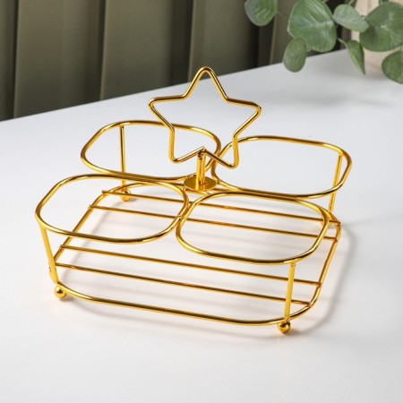 Glass “Star” exchange, a bowl size 10 × 6.2 cm, 4 pcs-3