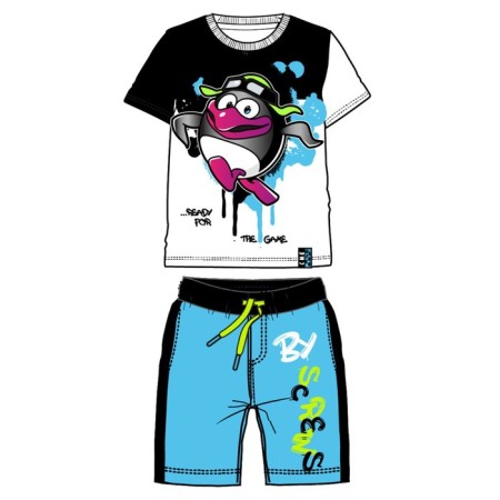 Set for a boy: T -shirt, shorts, height 116 cm-9