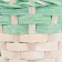 Wicker basket 13x9.5/28 cm, green, bamboo