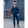 Sports costume men's ISee, size 52, khaki color, dark blue