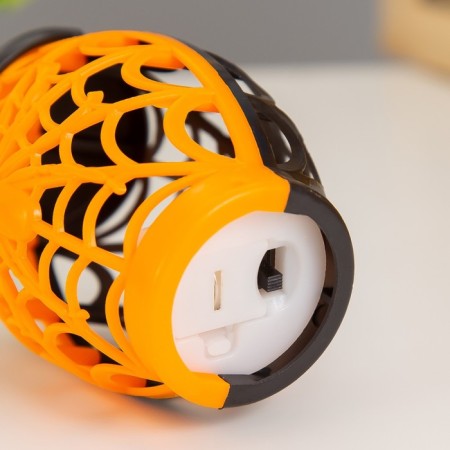 Spout "Web" LED RGB 3XAG10 Orange black 6x6x9 cm Risalux-4