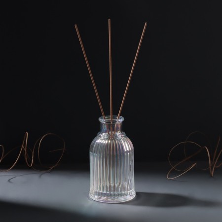 Diffuser for essential oils "Vertical" 90 ml transparent mother -of -pearl 5.5x5x9.5 cm-3