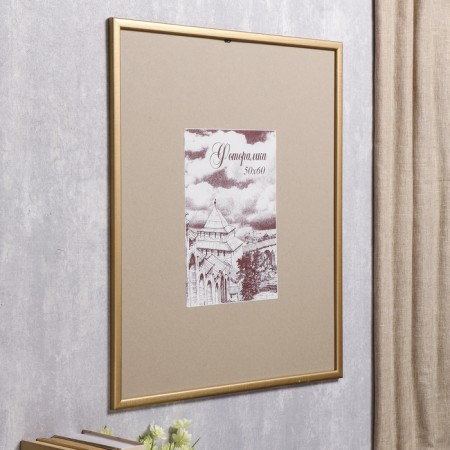 Photo frame pine c19 gold 50x60 cm (plastic screen)-1
