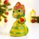 The piggy bank "Snake in Kokoshnik" Green Red, 23cm
