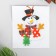 Set for creativity - Create a Christmas tree decoration from felt "Snowman with Christmas trees"
