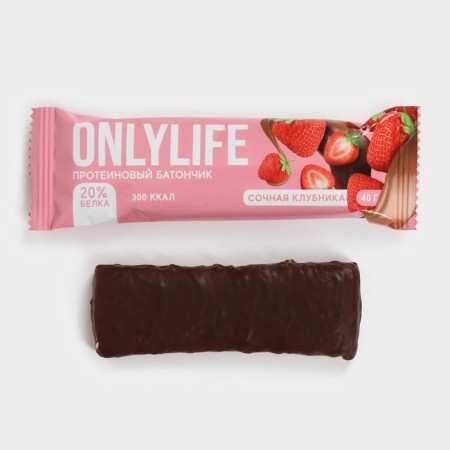 Protein bush "Juicy strawberries", 40 g-4