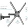 Kromax Corbel-7 Black 22 22 "-65" Max.30kg, wall turn and 107755