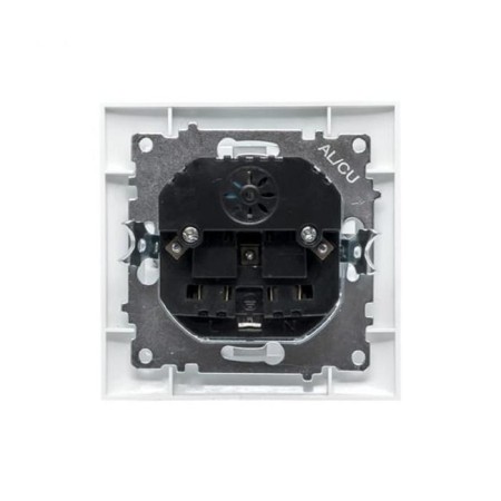 EKF socket "Minsk", 16 A + 2 USB 2.1A, single, with salary, with protective curtains, white-2