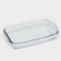 A set of rectangular Borcam baking dishes, 3 items: 1.3 l, 1.95 l, 2.75 liters