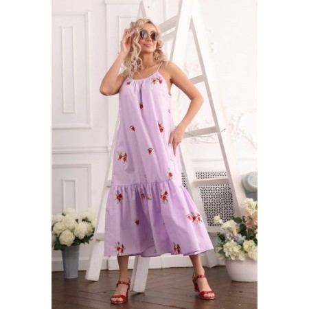 Women's dress, size 52, lilac color-2